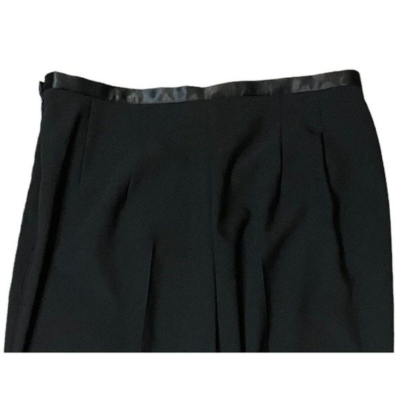 Nygard Collection Black Dress Pants High Rise Tapered Leg Satin Waist Women’s 14 - Picture 8 of 10